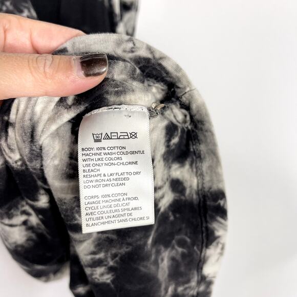 Urban Outfitters Medium Black Gray Tie Dye Keyhole Back Tank Top Dress Crew Neck - Picture 8 of 10